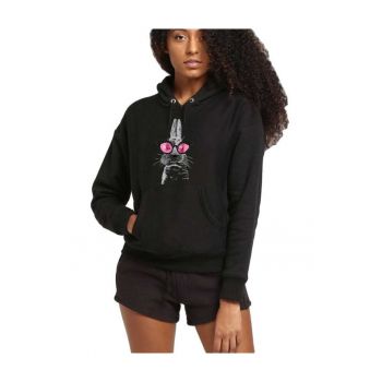 Hanorac dama negru - Bunny Fashion