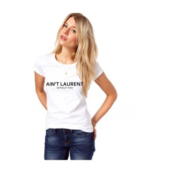 Tricou Ain't L. without Y. - Alb la reducere