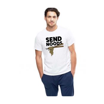 Tricou barbati alb - Send Noods