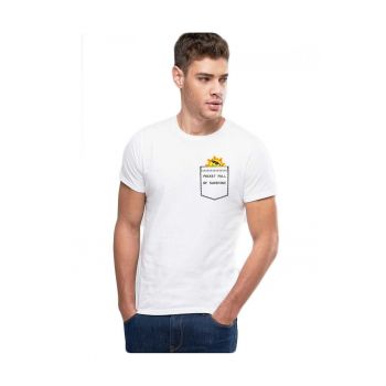 Tricou barbati alb - Sunshine