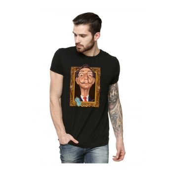 Tricou barbati negru - Dali - Frame