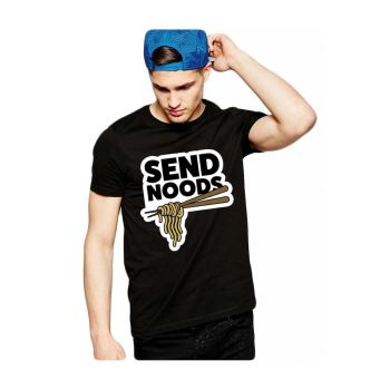 Tricou barbati negru - Send Noods