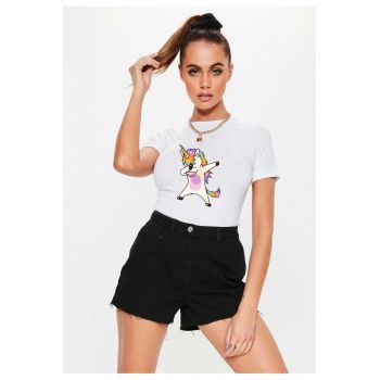 Tricou dama alb - Cool Unicorn