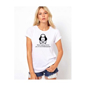 Tricou dama alb - Shakespeare Drama