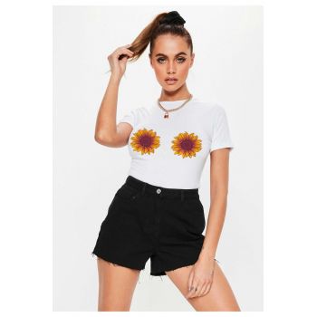 Tricou dama alb - Sunflower