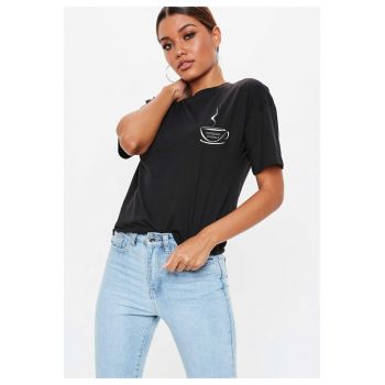 Tricou dama negru - Espresso Yourself II