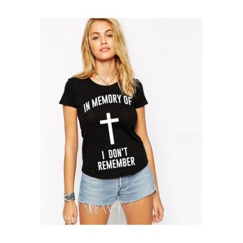 Tricou dama negru - In memory