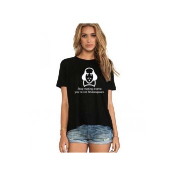 Tricou dama negru - Shakespeare Drama