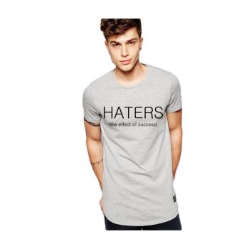 Tricou gri barbati - Haters