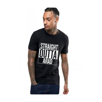 Tricou negru barbati - Straight Outta Arad