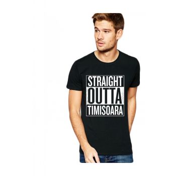 Tricou negru barbati - Straight Outta Timisoara