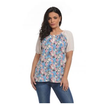 888115572-Bluza Dama Alba cu maneca scurta