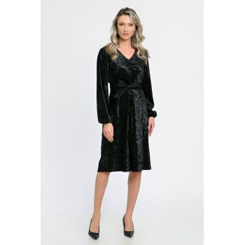 888144270-Rochie Medie Dama PQ85C - Neagra