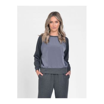 Bluza sport casual dama - gri inchis