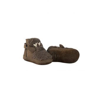 Donsje pantofi pentru bebelusi Richy Booties Stag culoarea maro, 1033807