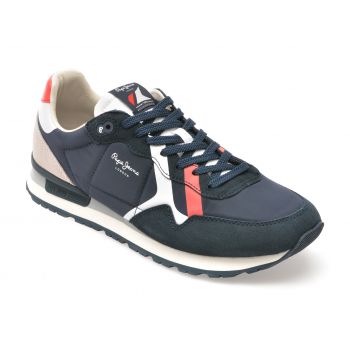 Pantofi sport PEPE JEANS bleumarin, MS40007, din material textil