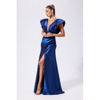 Rochie de ocazie premium Fransisca Bleumarin