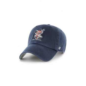 47 brand șapcă de baseball din bumbac MLB Detroit Tigers culoarea albastru marin, cu imprimeu, BCPTN-DBLUN09GWS-NY99