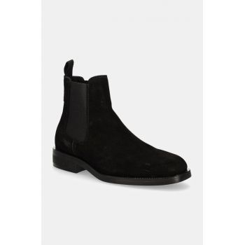 Gant botine din piele intoarsa Rizmood barbati, culoarea negru, 29653753 G00