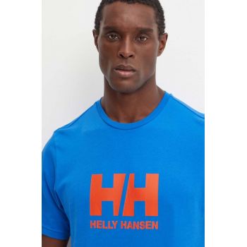 Helly Hansen tricou din bumbac HH LOGO barbati, cu imprimeu, 30396