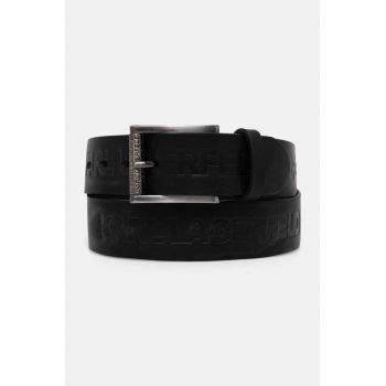 Karl Lagerfeld curea de piele barbati, culoarea negru, 544448.815300