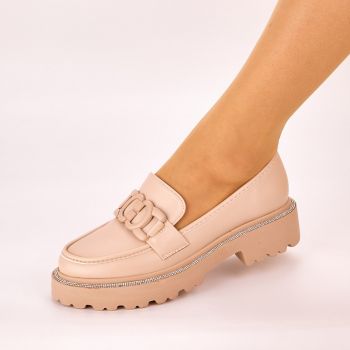 Pantofi Casual Dama Bej Piele Ecologica Vail