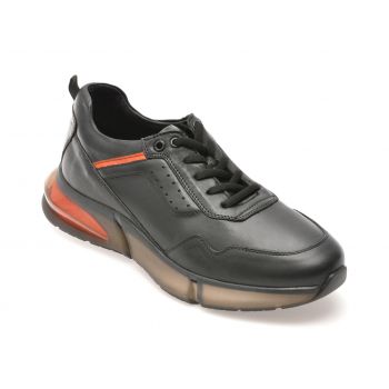 Pantofi casual GRYXX negri, 79701, din piele naturala