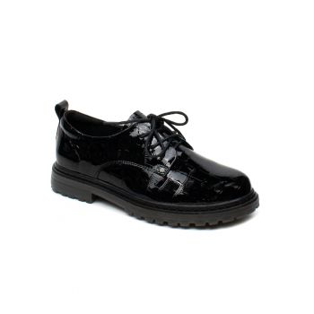 Pantofi dama 74206 1 negru lac