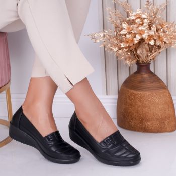 Pantofi dama casual Negri din Piele Ecologica Jony