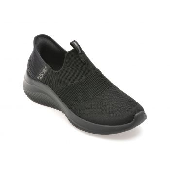 Pantofi sport SKECHERS negri, ULTRA FLEX 3.0, din material textil