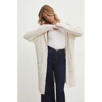 Answear Lab cardigan femei, culoarea bej, light