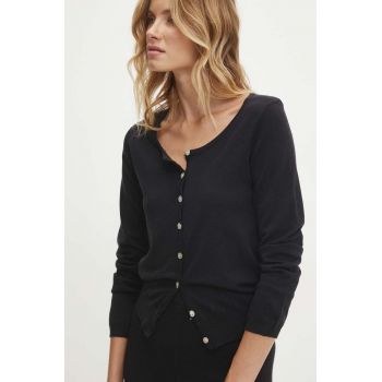 Answear Lab cardigan femei, culoarea negru, light