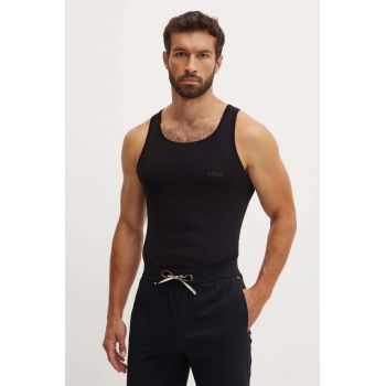 BOSS tricou din bumbac barbati, culoarea negru, 50475412