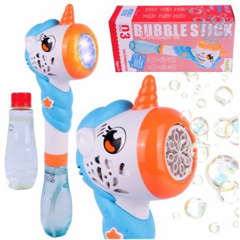 Jucarie pentru baloane de sapun cu lumini Bubble Unicorn