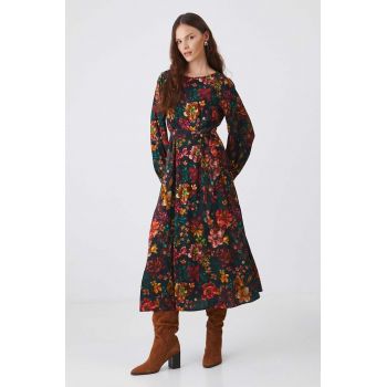 Medicine rochie midi, evazati