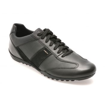 Pantofi casual GEOX negri, U74T5A, din piele naturala