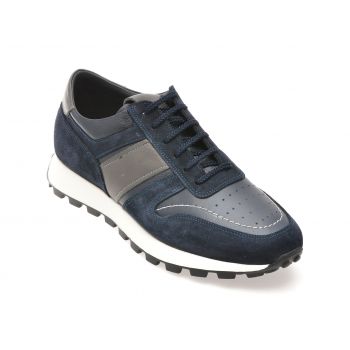 Pantofi casual OTTER bleumarin, 2224, din piele naturala