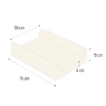 Saltea de infasat cu spate intarit si margini de protectie 50x70 cm Monstera Monkey