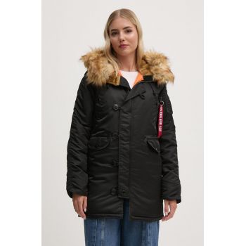 Alpha Industries geaca N-3B VF 59 Wmn femei, culoarea negru, de iarna, 113007