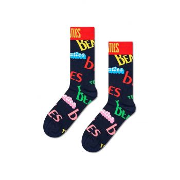 Happy Socks sosete Beatles In The Name Of Sock culoarea albastru marin, BEA01-6504