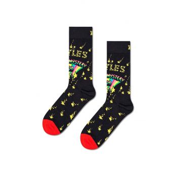 Happy Socks sosete Beatles Magical Mystery Tour culoarea negru, BEA01-9301