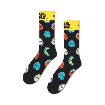 Happy Socks sosete x STAR WARS Stormtrooper Sock culoarea negru, P002886