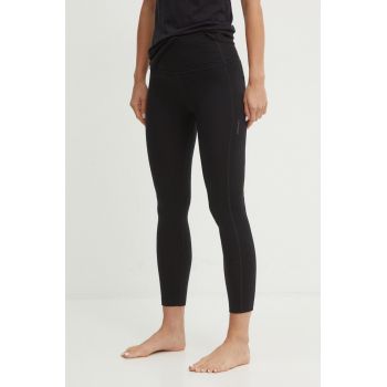 Icebreaker leggins sport Merino 260 Fastray II femei, culoarea negru, neted, IB0A56XI0011