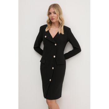 Joseph Ribkoff rochie culoarea negru, mini, mulata, 234153