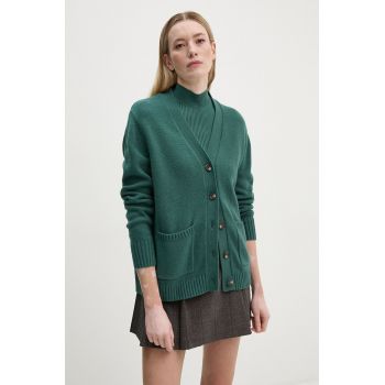 Levi's cardigan din amestec de lana culoarea verde, 000O0