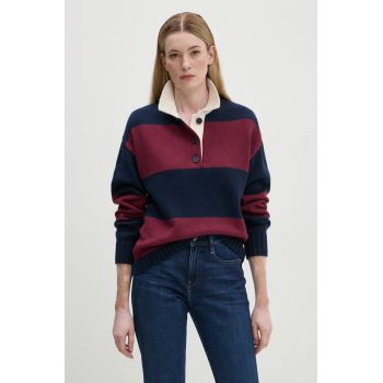 Levi's pulover din amestec de lana femei, culoarea bordo, A8504