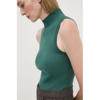 Levi's top femei, culoarea verde, cu turtleneck, A8893 ieftin