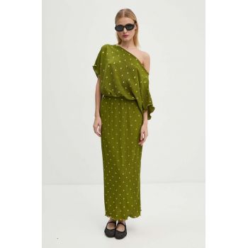 Never Fully Dressed rochie Olive Tilly Dress culoarea verde, maxi, drept, NFDDR1675