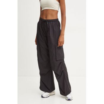 P.E Nation pantaloni Award Pant femei, culoarea negru, neted, 243P309