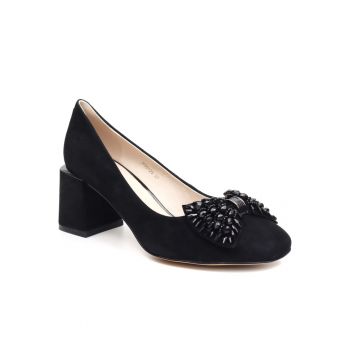 Pantofi dama JIJI30123 01 I negru velur